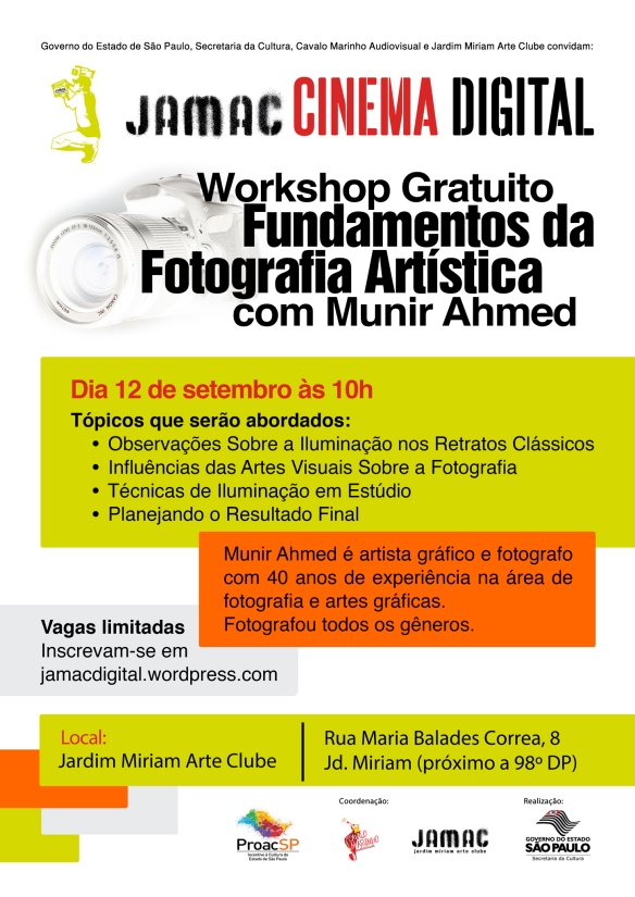 Workshop Gratuito “Fundamentos da fotografia Artística”
